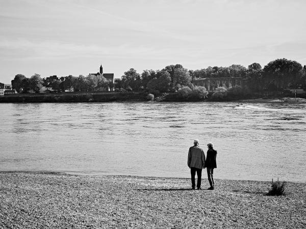Week 39 - Walk along the Rhine. It has become autumnal and instead of sunbathing on the bank or stretching your feet into the cooling water, warmer clothing is the order of the day.